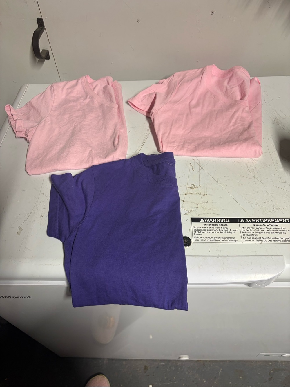 Womens size small Short-Sleeve Tee shirts - Pink & Purple